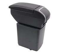 Scatola portaoggetti a doppio strato per bracciolo centrale per Citroen Berlingo 2010-2020, con portabicchieri, accessori per bracciolo nero