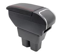 Scatola portaoggetti a doppio strato per bracciolo centrale Suzuki Jimny 2019-2023 con portabicchieri e accessori per bracciolo nero