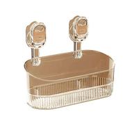 Scatola portaoggetti a ventosa per bagno, senza fori, grande capacità, forte portante, ventosa, portaoggetti per doccia, organizer per bagno e stoccaggio