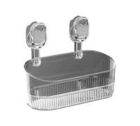 Scatola portaoggetti a ventosa per bagno, senza fori, grande capacità, forte portante, ventosa, portaoggetti per doccia, organizer per bagno e stoccaggio
