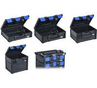 scatola portaoggetti allit EuroPlus MetaBox 340 nero/blu in plastica ABS sistema di aggancio sicuro per un rapido - 1 pezzo (45