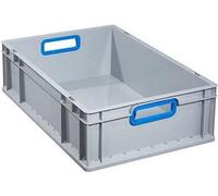 scatola portaoggetti allit ProfiPlus EuroBox 632 Eurobox grigio/blu in PP maniglie aperte impilabile resistente - 1 pezzo (4567