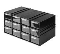 Scatola portaoggetti armadio in plastica 12 cassetti trasparenti organizer