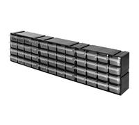 Scatola portaoggetti armadio in plastica 48 cassetti trasparenti organizer