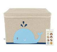 Bieco Whale Storage Box With Lid Beige