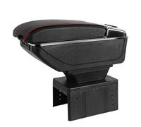Scatola Portaoggetti Bracciolo Doppio Strato Centrale Auto Pelle Armrest Center Console Organizer Holder Contenitore per Ford/B-Max B Max, Accessori Automobili,A/Black