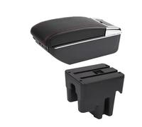 Scatola Portaoggetti Bracciolo Per Toyota Avanza 2016 Bracciolo Per Auto, Parti Speciali Per Interni, Centro Di Stoccaggio(D red line 7USB)