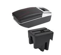 Scatola Portaoggetti Bracciolo Per Toyota Avanza 2016 Bracciolo Per Auto, Parti Speciali Per Interni, Centro Di Stoccaggio(A red line NO USB)