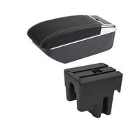 Scatola Portaoggetti Bracciolo Per Toyota Avanza 2016 Bracciolo Per Auto, Parti Speciali Per Interni, Centro Di Stoccaggio(B white line NO USB)