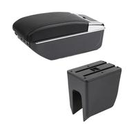 Scatola Portaoggetti Centrale Per Bracciolo Auto Accessori Interni USB Per Renault Per K-ZE Per Dacia Per Spring BLNETU(D2 style black line)