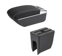 Scatola Portaoggetti Centrale Per Bracciolo Auto Accessori Interni USB Per Renault Per K-ZE Per Dacia Per Spring BLNETU(D3 style white line)