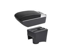 Scatola Portaoggetti Centrale Per Bracciolo Auto Per VW Per Polo Mk5 6R Per Vento 2010-2016 2017 2018 Scatola Bracciolo(D black line 7USB)