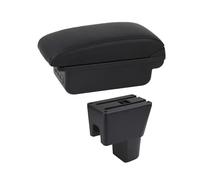 Scatola Portaoggetti Centrale Per Suzuki Per Celerio Car PU Leather Car Armrest Box Car Armrest Box(C1 Black Line)