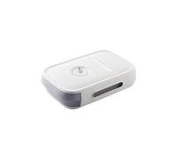 Scatola portaoggetti, compatibile con frigorifero, conservazione delle uova fresche, cucina creativa, scaffale for la selezione degli alimenti, cassetto mobile, scatola for(White)