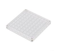 Scatola portaoggetti compatta in acrilico, magnetica, elegante, per conchiglie, pietre, cristalli e altri piccoli tesori (quadrato, 64 quadrati)