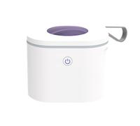 Scatola portaoggetti compatta per la pulizia del succhietto incorporata, 4 pezzi, lampada UVC, ricaricabile tramite USB C, per viaggi quotidiani