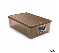 Scatola portaoggetti con coperchio Stefanplast Elegance Beige Plastica 38,5 x