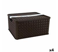 Scatola portaoggetti con coperchio Tontarelli Arianna 33,5 x 29,5 x 16,5 cm [