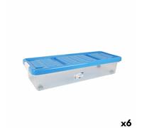 Scatola portaoggetti con coperchio Tontarelli Azzurro Trasparente Plastica 24