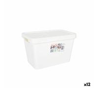 Scatola portaoggetti con coperchio Tontarelli Maya Bianco 6,4 L 28 x 18 x 17,