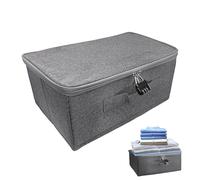 Scatola Portaoggetti con Lucchetto a Combinazione, Scatola Medica con Lucchetto a Combinazione, Scatole per Armadio Scatola Porta Oggetti Pieghevole con Serratura(30 x 20 x 14 CM)