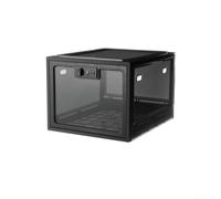 Scatola portaoggetti con serratura, in ABS, con serratura a combinazione, per piccoli medicinali, snack e telefoni cellulari, per la protezione degli oggetti (scatola nera + nera)