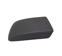 Scatola Portaoggetti Copertura In Pelle For Bracciolo Centrale Della Console Dell'auto Cuscinetto Protettivo Per VW Per Tiguan 2009 2010 2011 2012 2013 2014 2015 2016(Black gray wire)