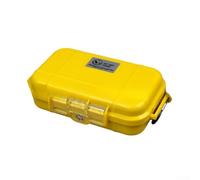 Scatola portaoggetti da esterno per strumenti ed elettronica con blocco della luce e struttura in ABS resistente alle intemperie per un trasporto sicuro (giallo)