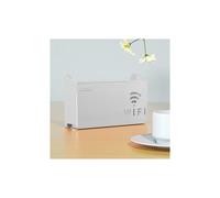 Scatola portaoggetti da parete in ABS per router Wi-Fi wireless, colore grigio.