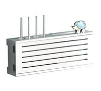 Scatola portaoggetti da parete per router, organizer per la gestione dei cavi per modem WiFi e set top box, scaffale salvaspazio per apparecchiature di rete