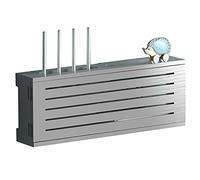 Scatola portaoggetti da parete per router, organizer per la gestione dei cavi per modem WiFi e set top box, scaffale salvaspazio per apparecchiature di rete