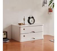Scatola portaoggetti da scrivania in legno con cassetti, schedario multilivello per ufficio e casa, organizer durevole ed elegante