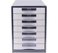 Scatola portaoggetti da ufficio in plastica con 4 cassetti, armadietto da scrivania per un'organizzazione efficiente, dimensioni 26,3 x 34 x 25 cm, soluzione di archiviazione durevole e funzionale