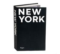 Scatola portaoggetti finta per libri, decorativa, con scomparto per libreria, scrivania, tavolino da caffè, decorazione per casa e ufficio, 26 x 17 x 4 cm (New York)