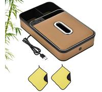 Scatola portaoggetti for bracciolo auto con luce LED, ricarica rapida USB/PD, porta fazzoletti in microfibra e organizer multifunzione for console for auto/SUV/camion(Brown)