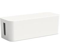 Scatola portaoggetti for multipresa con tappo staccabile antiscivolo for la gestione dei cavi in ufficio(White L)