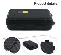 Scatola portaoggetti impermeabile per oggetti di valore, dispositivi elettronici, accendini, custodia sigillata antipolvere con guarnizione in silicone nero, rivestimento antiurto in PE da 3 mm