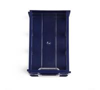 Scatola portaoggetti impilabile in plastica con cassetti trasparenti per viti, componenti, artigianato, 140 x 85 x 40 mm, telaio ispessito, montaggio a parete (trasparente)