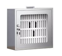 Scatola portaoggetti in acciaio inox con serratura per cellulare, montaggio a parete, 12/24/36/48/60/72/102 scomparti, ideale per sale conferenze, centri di formazione e strutture per esami (60 slot)