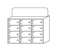 Scatola portaoggetti in acrilico con serratura a parete, mobile sicuro per casa e ufficio, dimensioni compatte da 30,5 cm, elegante design bianco per un facile accesso