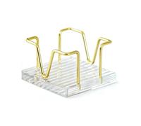 Scatola portaoggetti in acrilico con struttura in metallo, multiuso, organizer da scrivania per appunti, messaggi e promemoria, organizer funzionale da scrivania