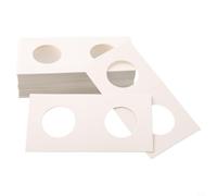 Scatola portaoggetti in cartone per monete, 12 specifiche tecniche, 17,5 mm-40 mm, carta bianca, organizer per collezionisti di monete, protezione per francobolli, sicura (20,5 mm)