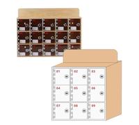 Scatola portaoggetti in legno, 9 scomparti da parete per classe, supporto portatile per telefono, soluzione ecologica per dispositivi mobili, ideale per uso domestico e ufficio