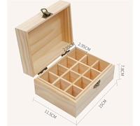 Scatola portaoggetti in legno da 12/25 scomparti, contenitore for bottiglie di olio essenziale(12slots)