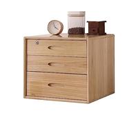 Scatola Portaoggetti In Legno, Organizer Da Scrivania In Legno Massello Con Cassetti Per Forniture Per Ufficio, Schedario Piccolo Piatto Per Ufficio/casa Per Cosmetici/libri ( Color : A , Size : 3 dra