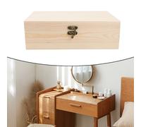 Scatola portaoggetti in legno organizer gioielli decorata a mano con fibbia di b