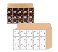 Scatola portaoggetti in legno per cellulare, 15 scomparti da parete per classe, supporto portatile per telefono, armadio ecologico per uso in classe, design salvaspazio