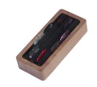 Scatola portaoggetti in legno per plettro per chitarra, può contenere vari stili di plettri, facile da recuperare, Come da immagine