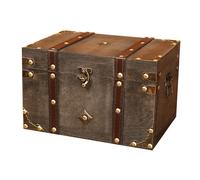 Scatola portaoggetti in legno vintage, scatola del tesoro per gioielli,