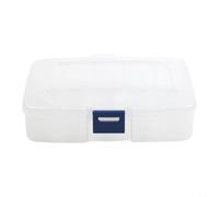 Scatola portaoggetti in plastica con scomparti visibili per semplificare gli oggetti usati di frequente come batterie, spille, clip e trucco (5 celle)